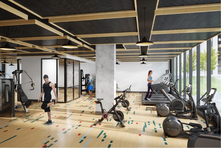 Fitness Center at Porte Apartments